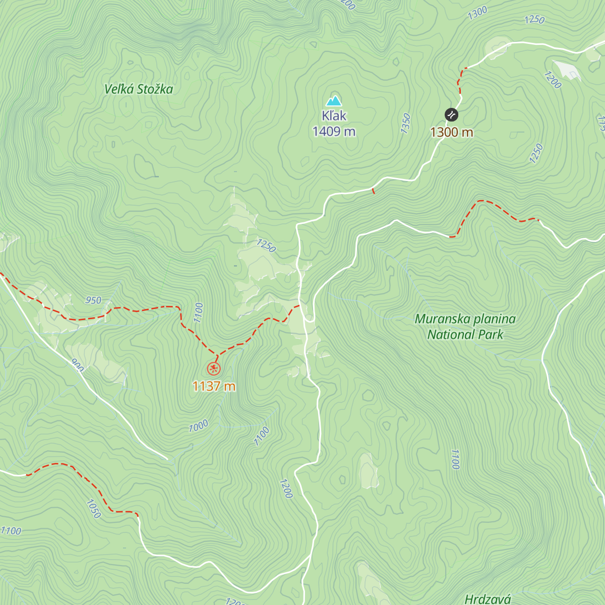 Nižná Kľaková map