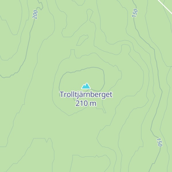 Map of Trolltjärnberget