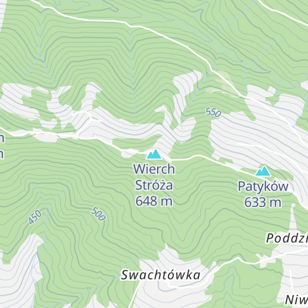 Map of Wierch Stróża