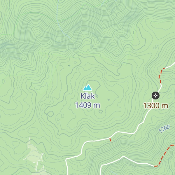 Map of Kľak