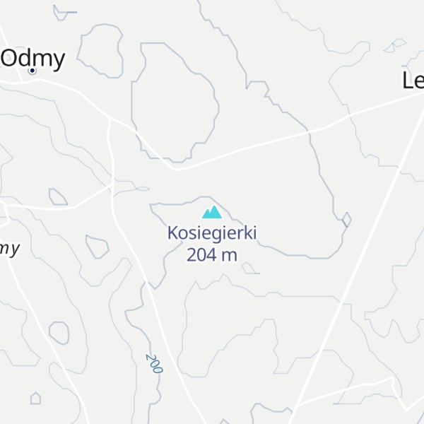 Map of Kosiegierki