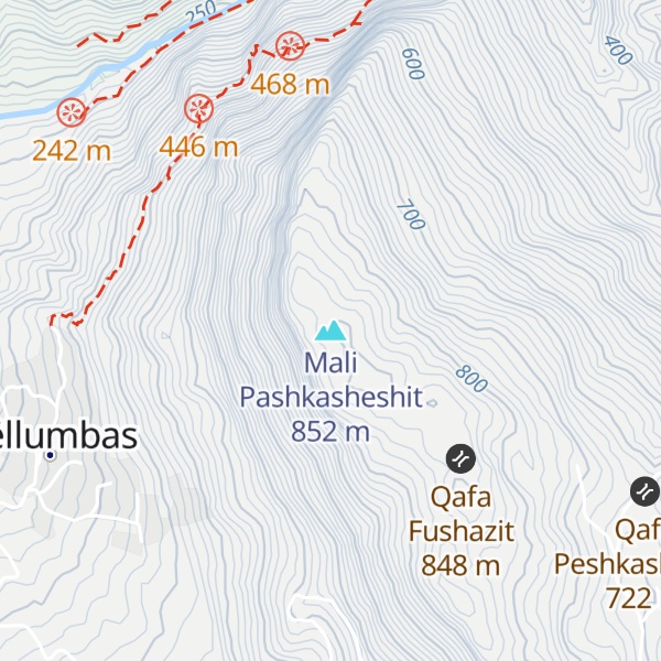 Map of Mali Pashkasheshit