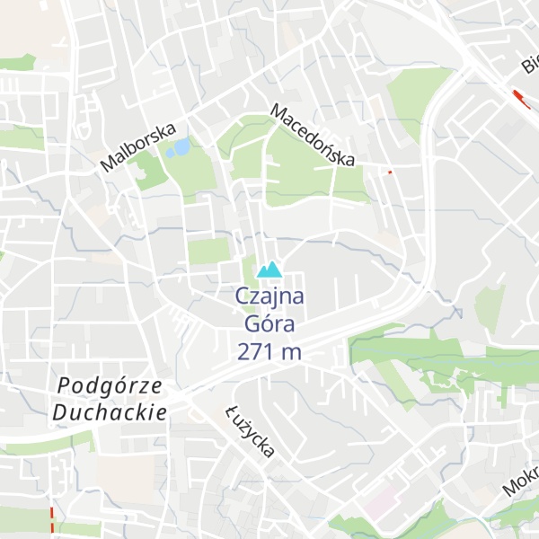 Map of Czajna Góra