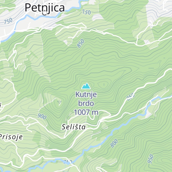 Map of Kutnje brdo