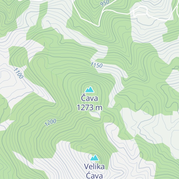 Map of Čava