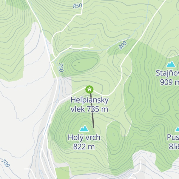 Map of Heľpiansky vlek