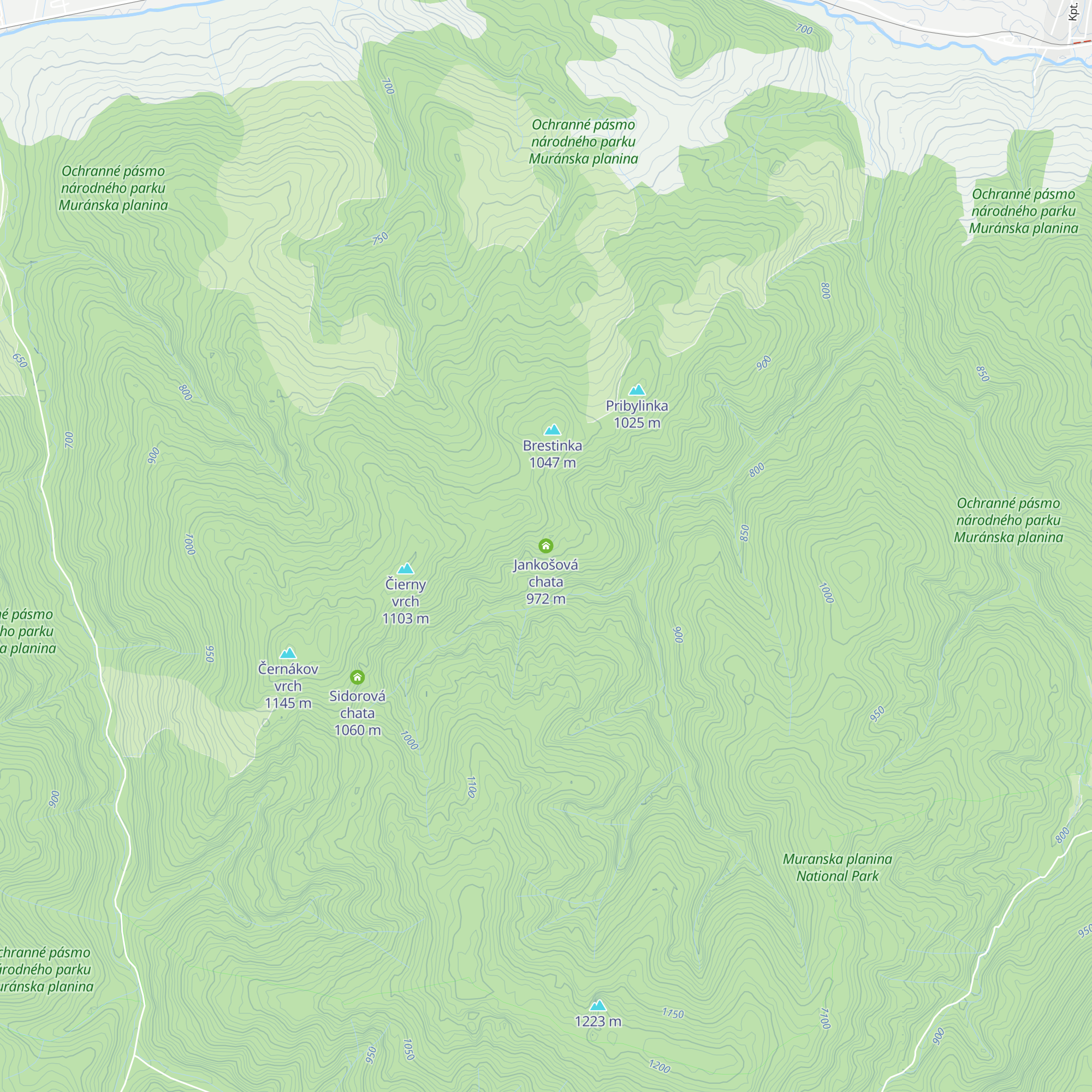 Jankošová chata map