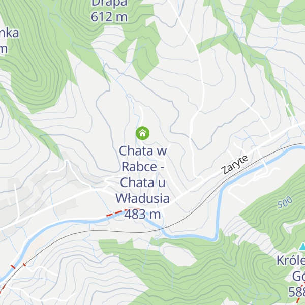 Map of Chata w Rabce Bajkowa Osada