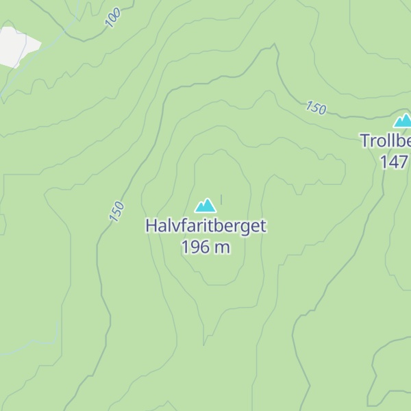 Map of Halvfaritberget