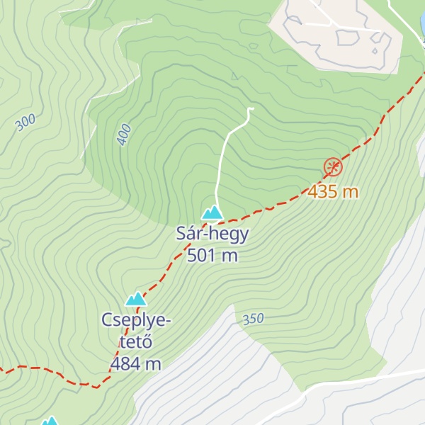 Map of Sár-hegy