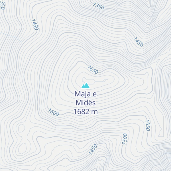 Map of Maja e Midës