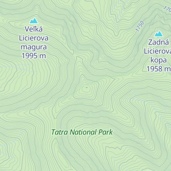 Map of Veľká kopa