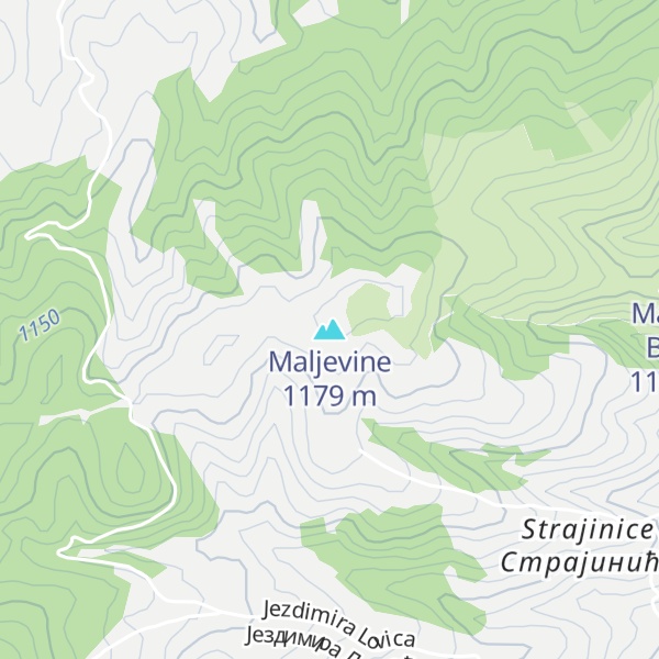 Map of Maljevine