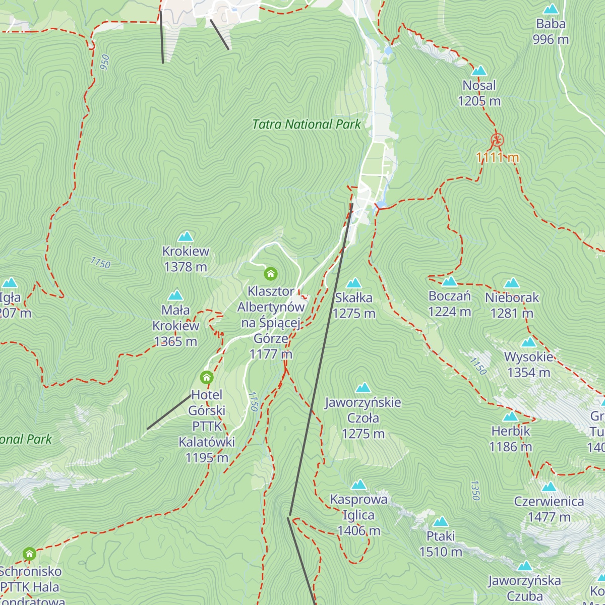 Klasztor Albertynek na Kalatówkach map