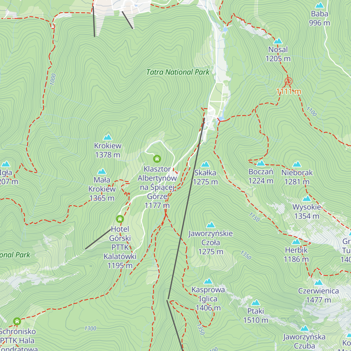 Klasztor Albertynek na Kalatówkach map