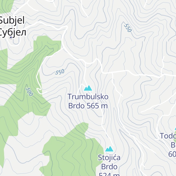 Map of Trumbulsko Brdo