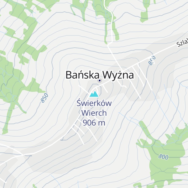 Map of Świerków Wierch