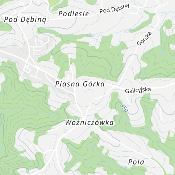 Map of Piasna Górka
