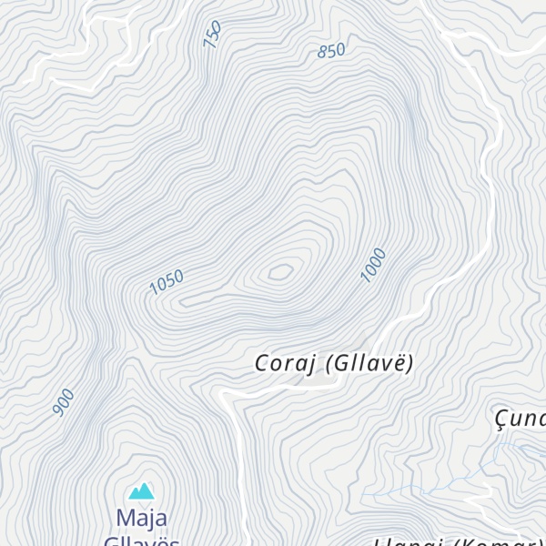 Map of Maja Zhapokikës