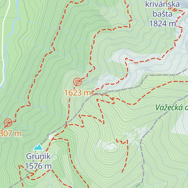 Map of Nižná priehyba