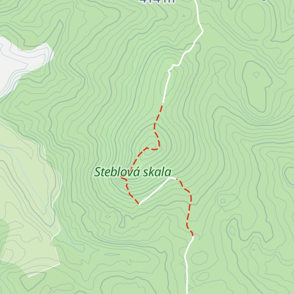 Map of Steblová skala
