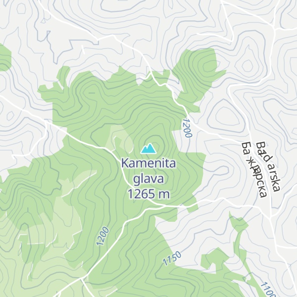 Map of Kamenita glava