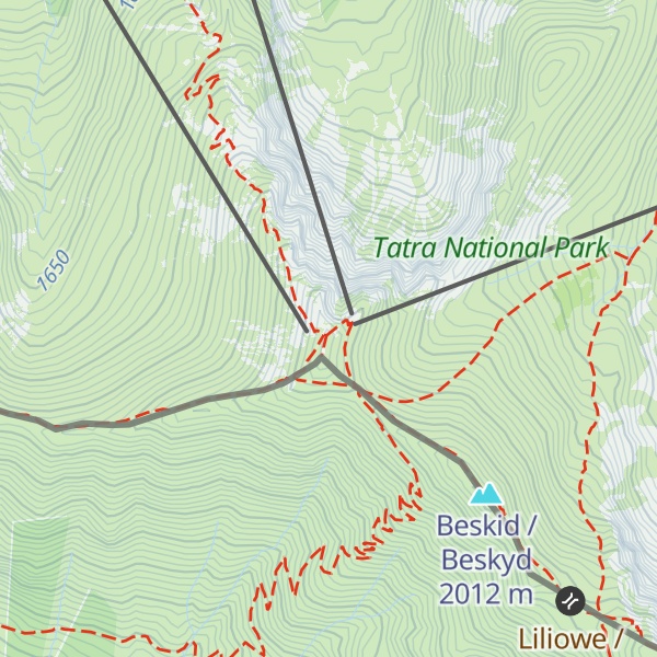 Map of Wysokogórskie Obserwatorium Meteorologiczne Kasprowy Wierch