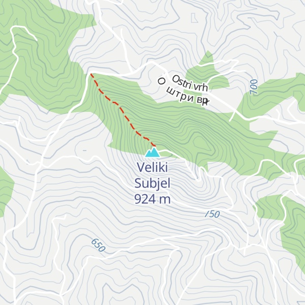 Map of Veliki Subjel