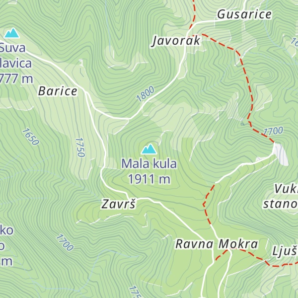 Map of Mala kula