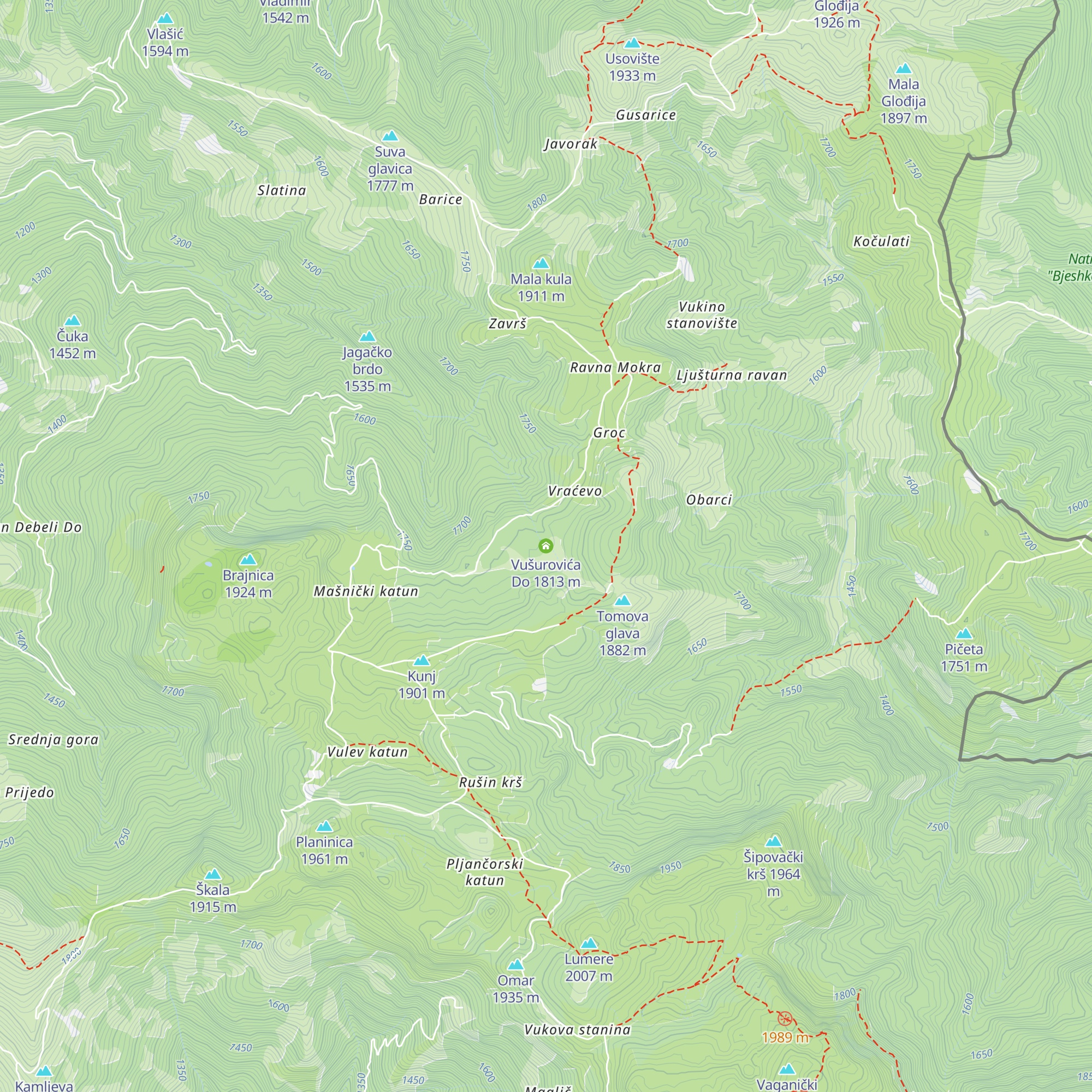 Vušurovića Do map