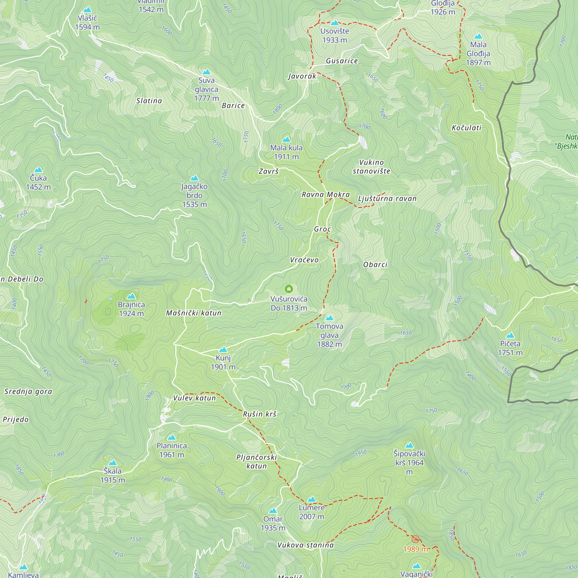 Vušurovića Do map