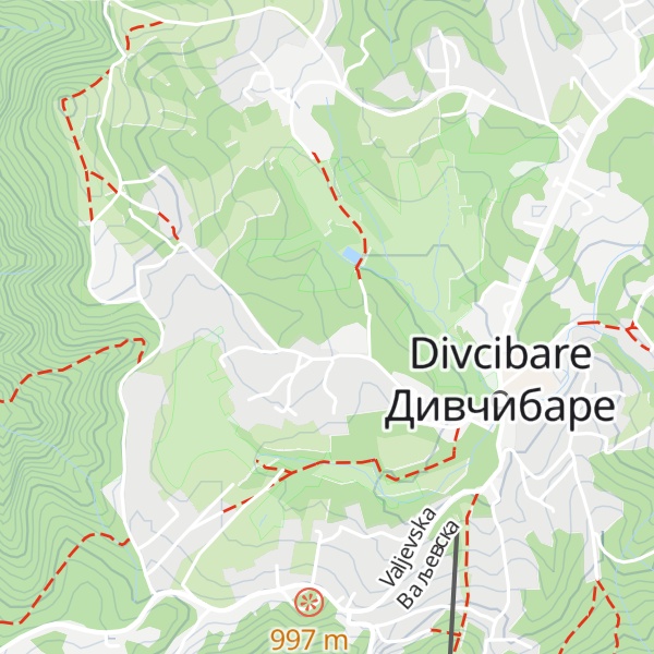 Map of Planinarski dom „PTT”
