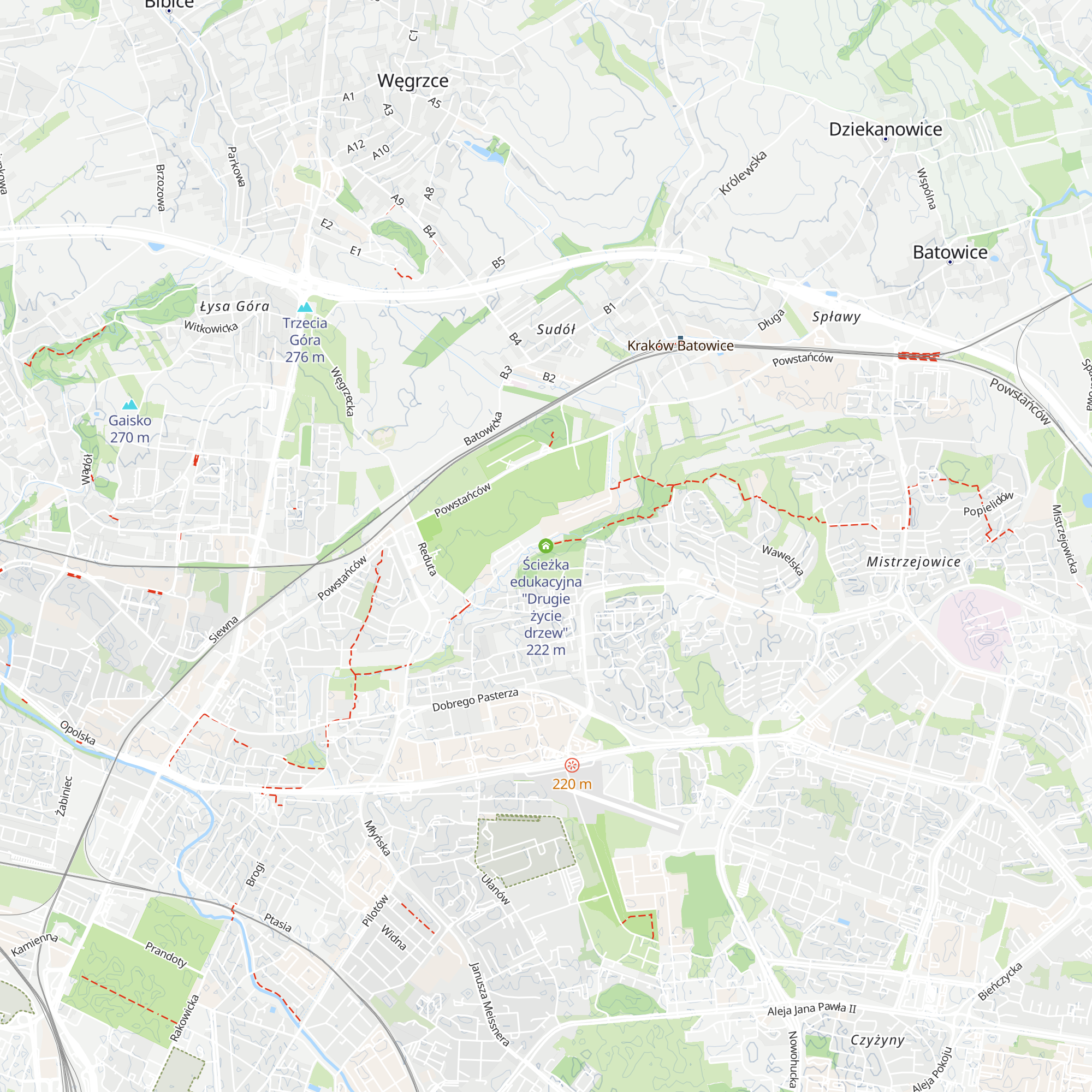 Ścieżka edukacyjna "Drugie życie drzew" map