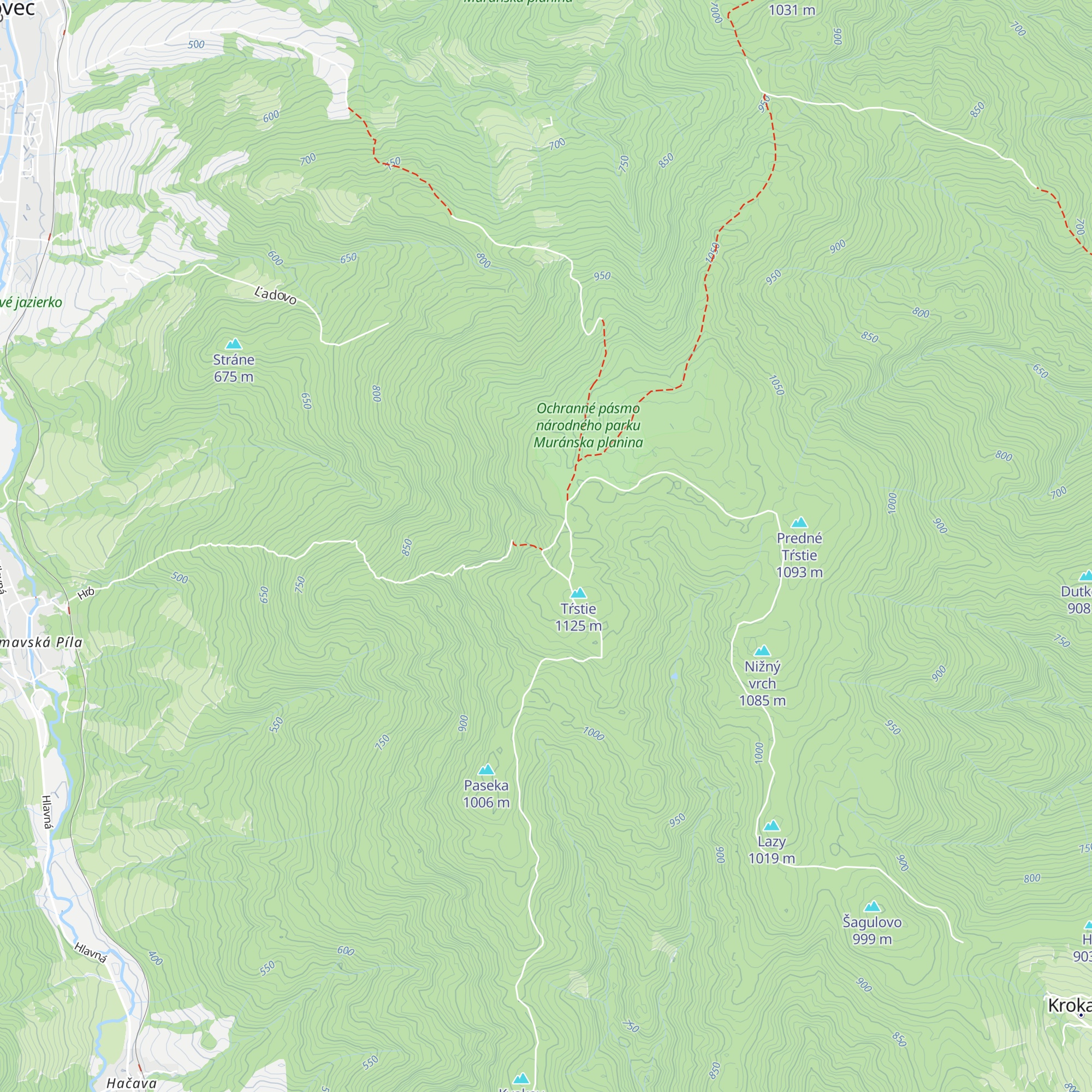 Útulňa Sláviček map