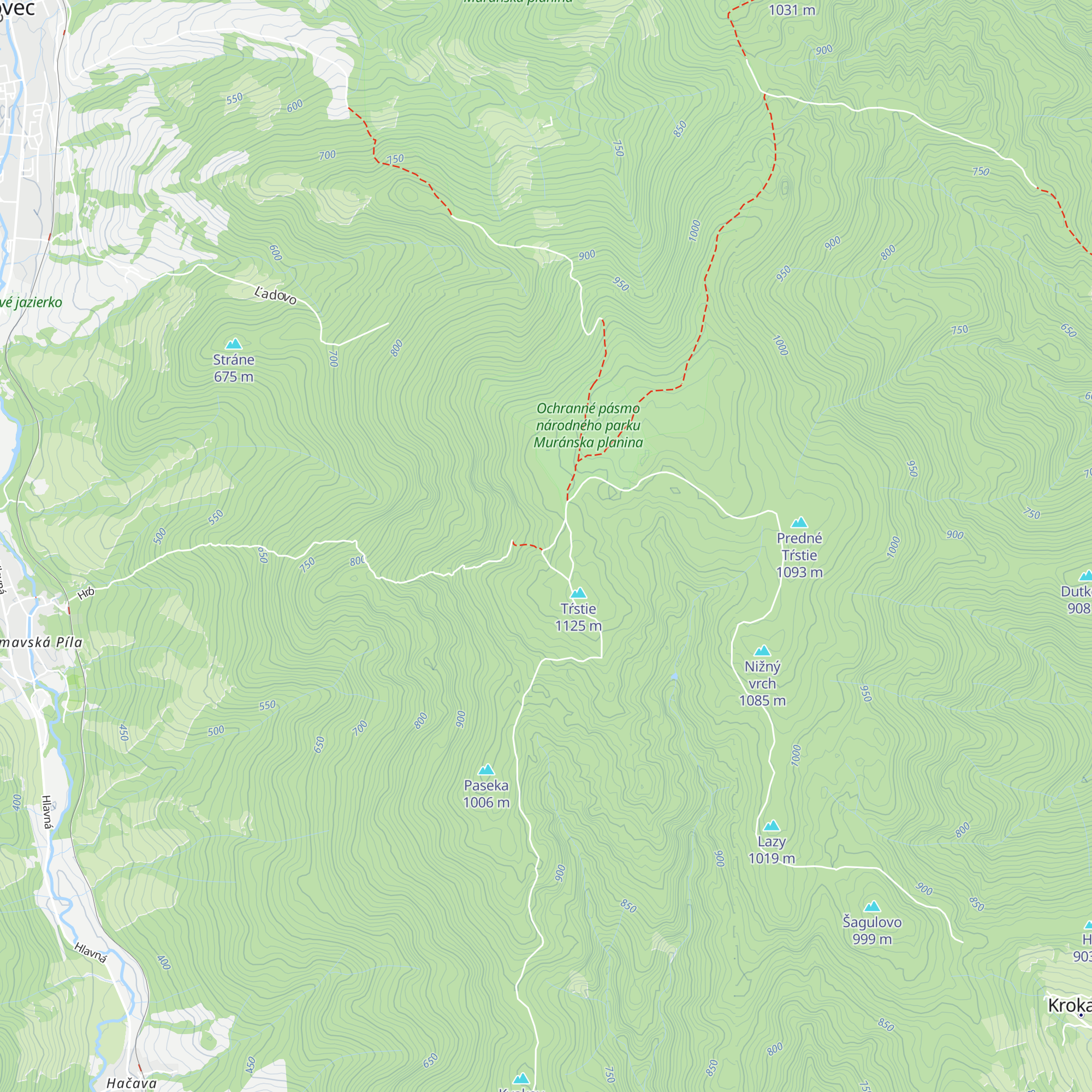 Útulňa Sláviček map