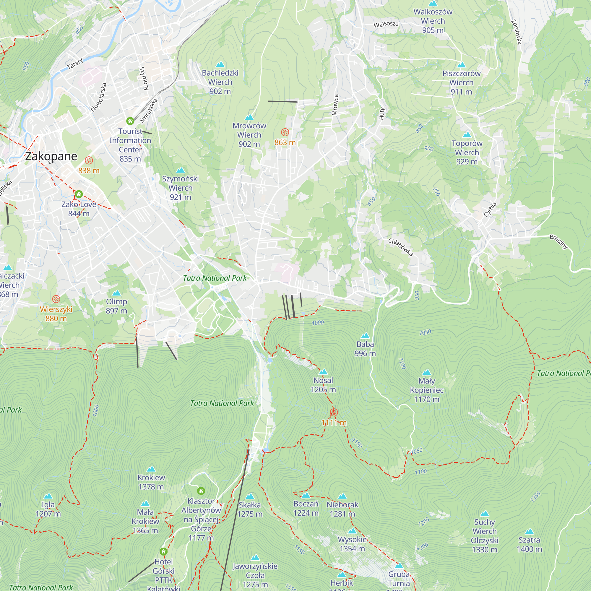 Karczma Nosal map