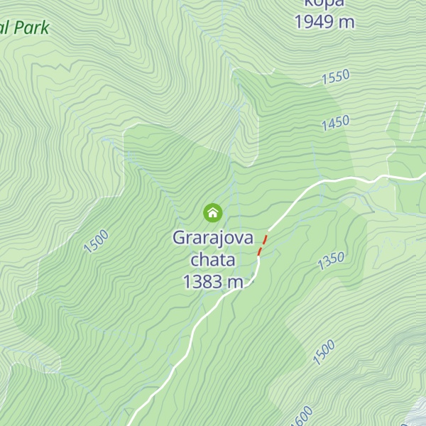 Map of Grarajova chata