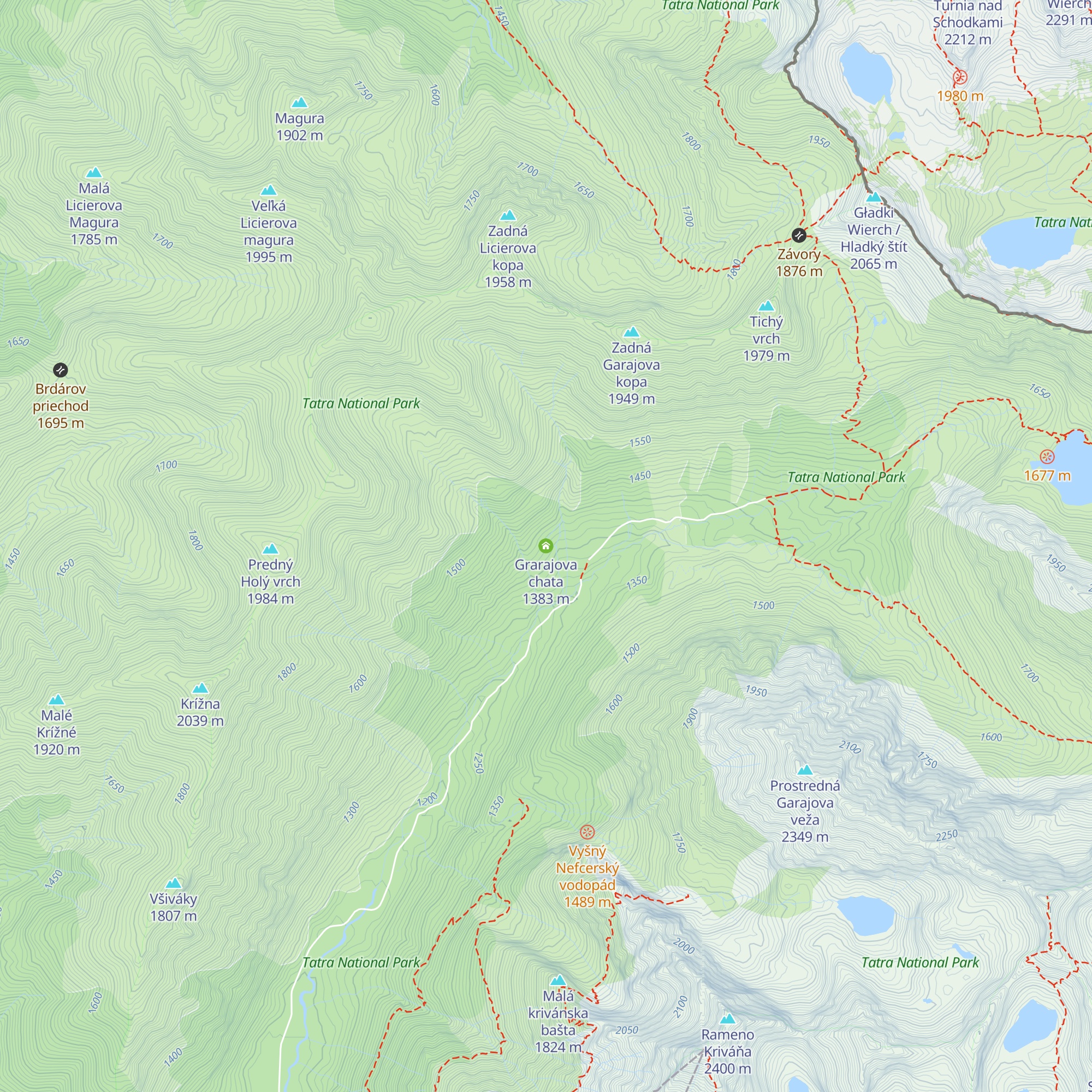 Grarajova chata map