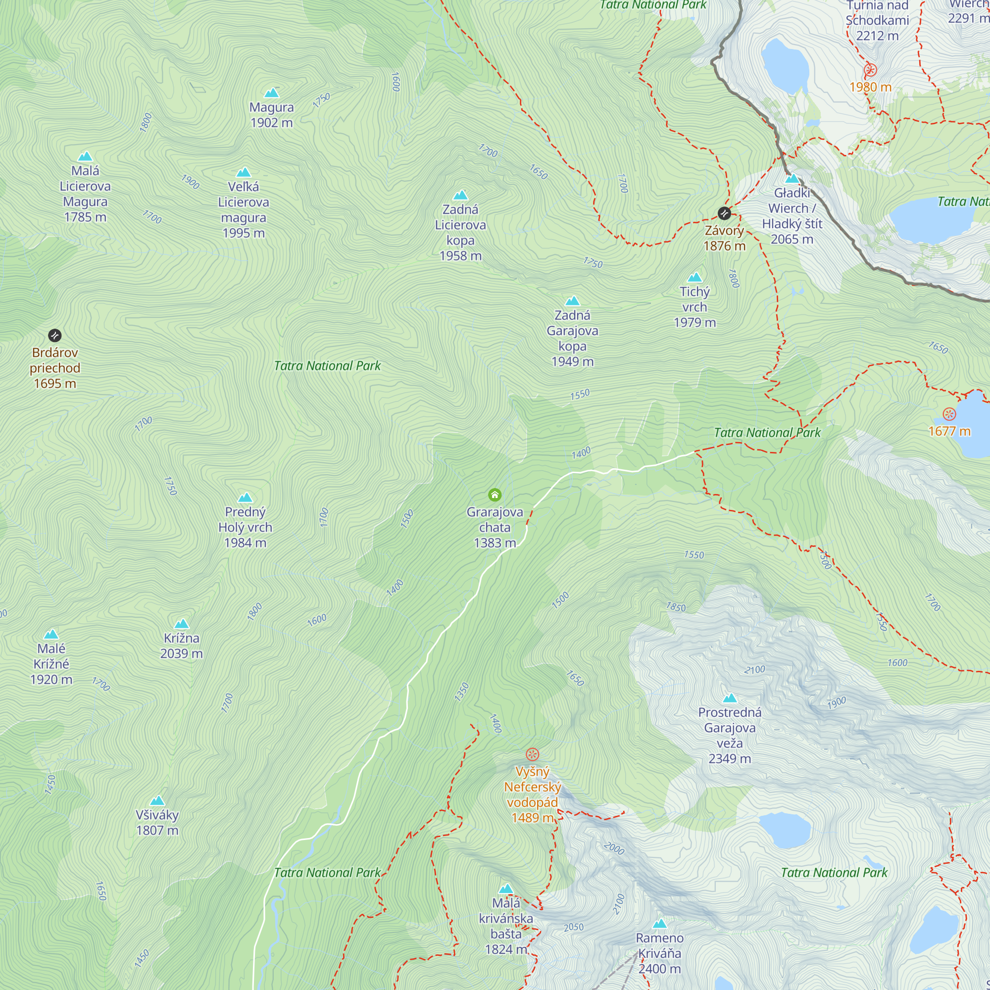 Grarajova chata map