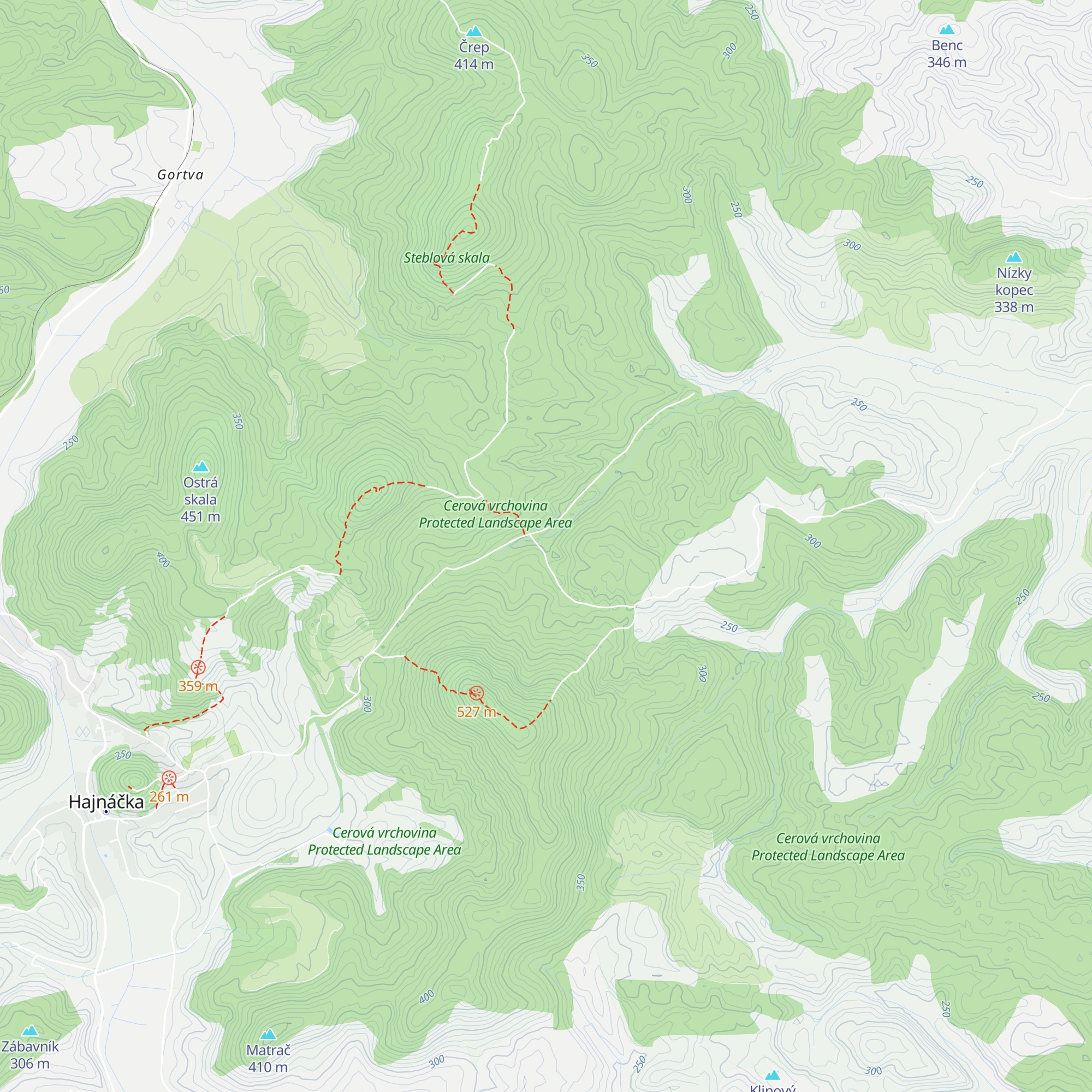 Chata Salonkáš map