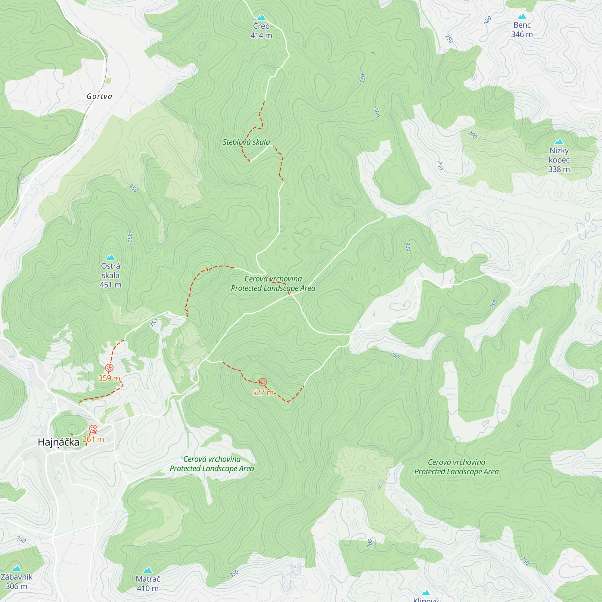 Chata Salonkáš map