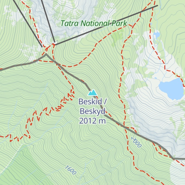 Map of Beskid / Beskyd