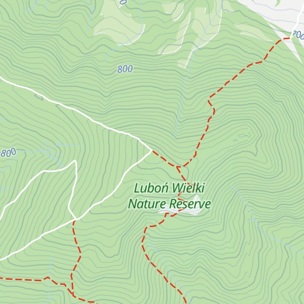 Map of Schronisko PTTK na Luboniu Wielkim