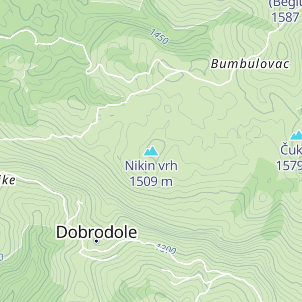 Map of Nikin vrh