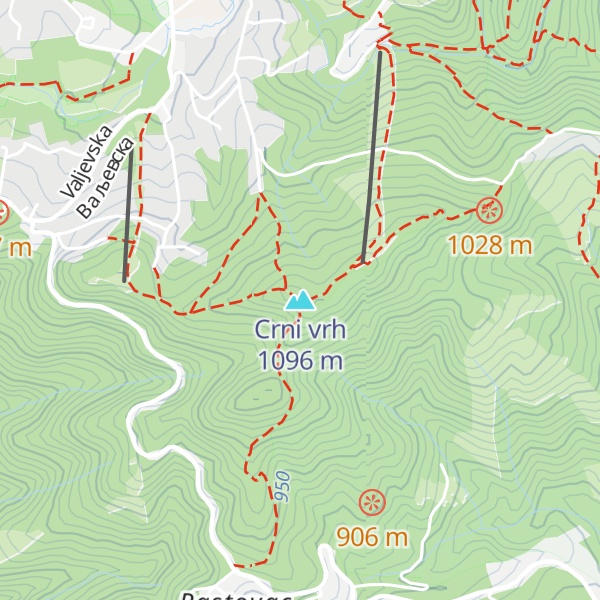 Map of Crni vrh