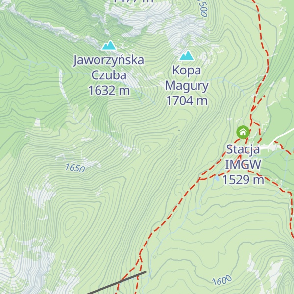 Map of Małe Uhrocie Kasprowe
