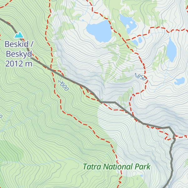 Map of Krajná Kopa / Skrajna Turnia