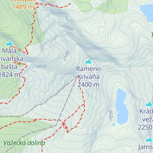 Map of Kriváň