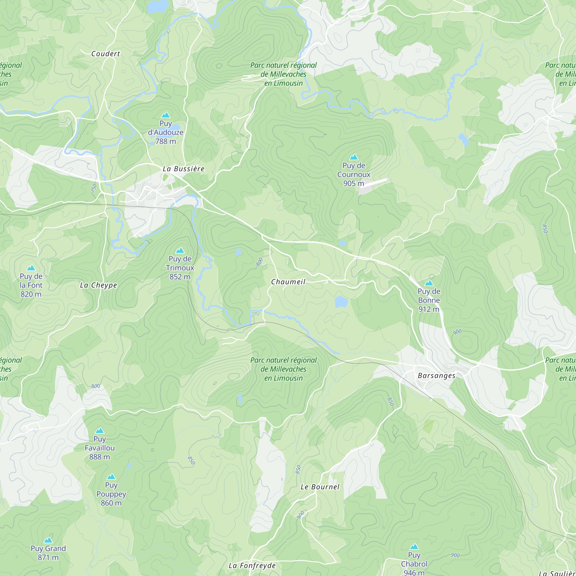 Gîte Perrin map