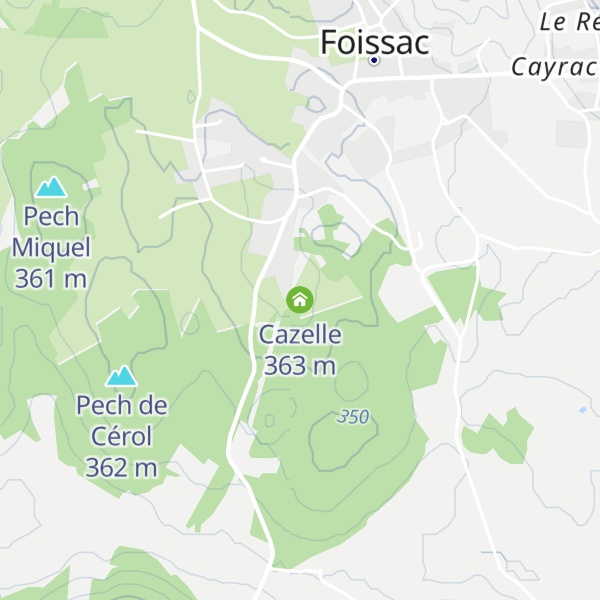 Map of Cazelle